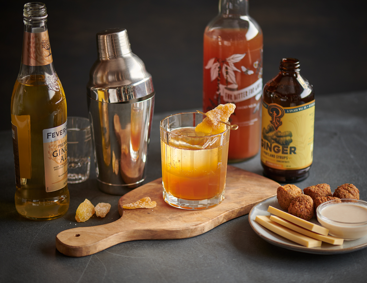 Smoked Ginger Drop - Zero Proof Cocktails