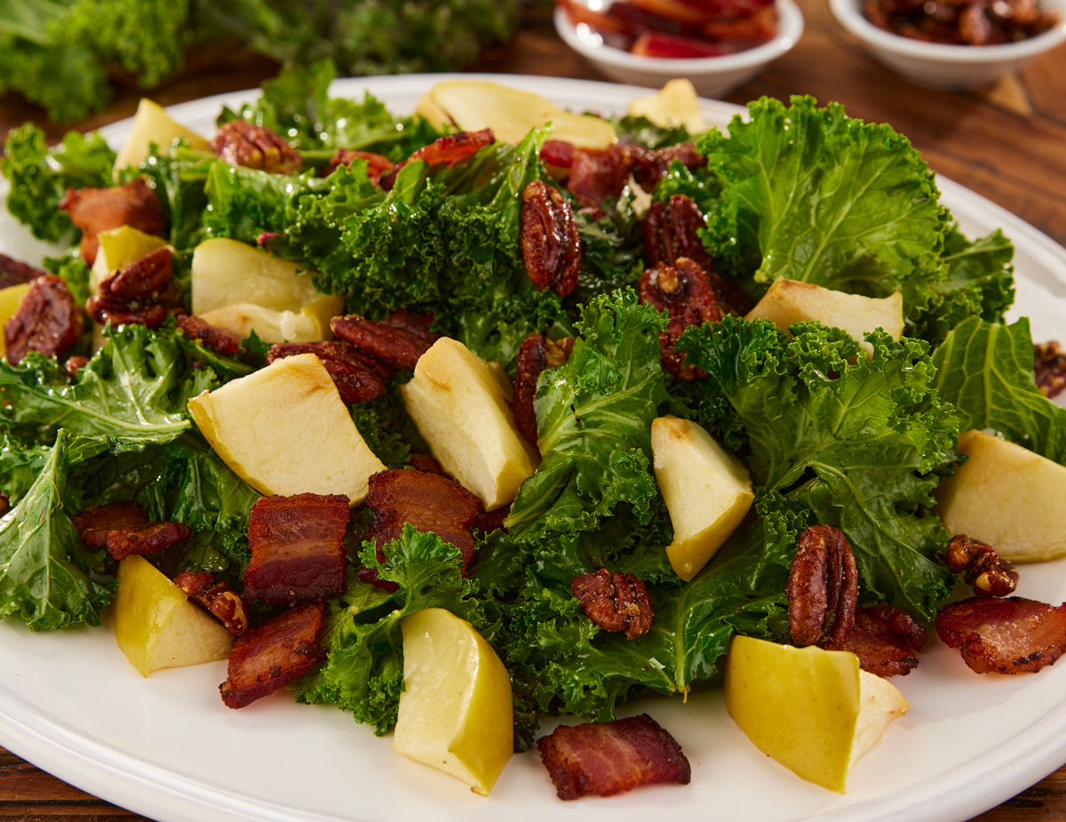 Warm Kale and Apple Salad