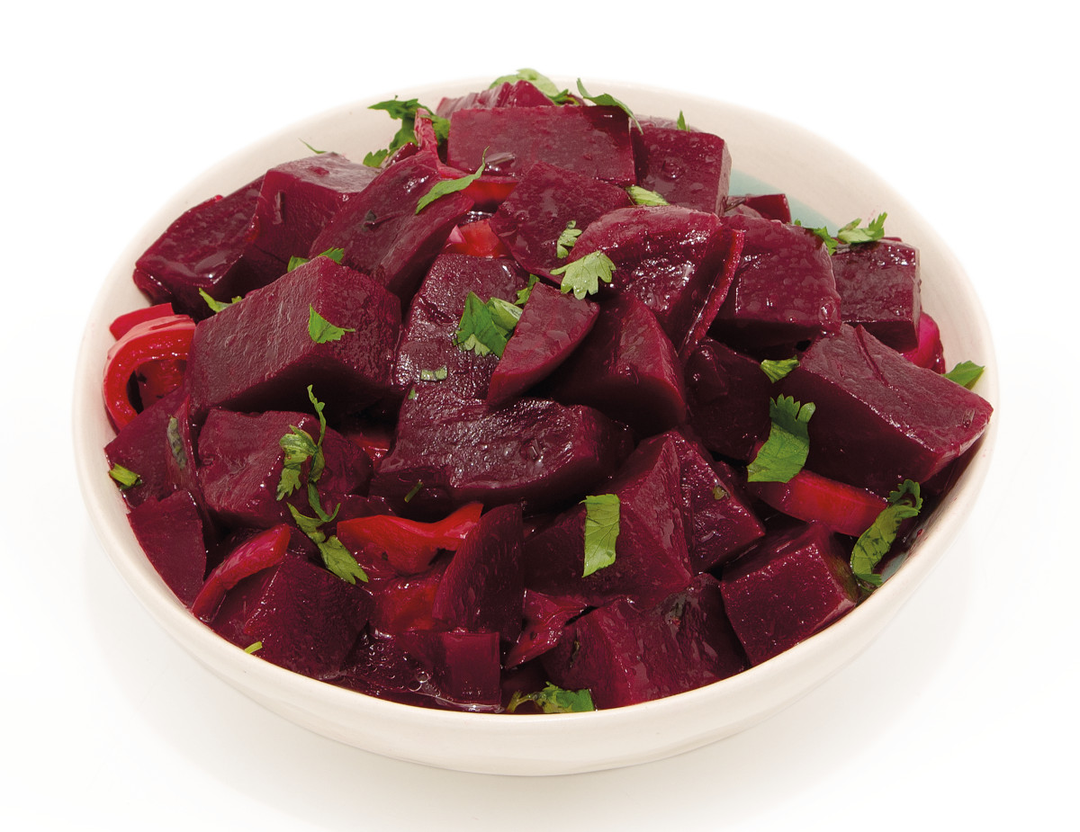 Marinated Beets with Pickled Onions & Red Bell Peppers